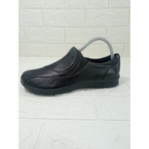 Born BOC Concept Black Leather Loafer Shoes Zipper Z55903 Women’s Size 9M